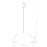 Nowodvorski HEMISPHERE SUPER L  Sufitowa Wisząca Max moc 8W GX53 Satynowy czekoladowy 10296