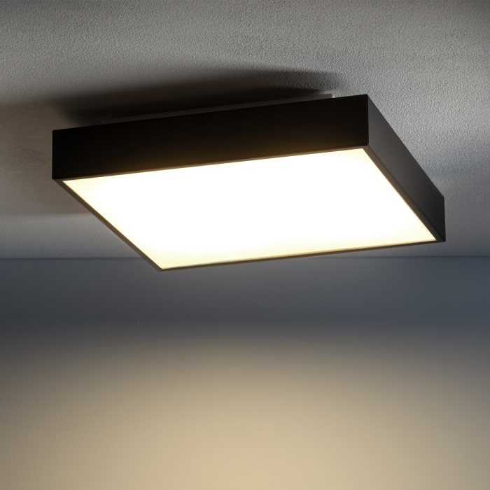 Nowodvorski QUAD  Sufitowa Plafon Max moc 15W only LED GX53 Czarny 10471