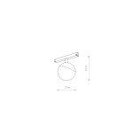 Nowodvorski LVM LID LED 8W System konfigurowalny LVM Track System Lampa LED Max moc 8W LED 3000K Czarny 10152