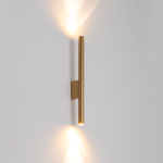 Nowodvorski LASER WALL  Ścienna Kinkiet Max moc 10W only LED G9 Satynowy złoty 10562
