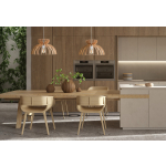 Nowodvorski KYMI C  Sufitowa Wisząca Max moc 60W E27 Naturalne drewno 10572