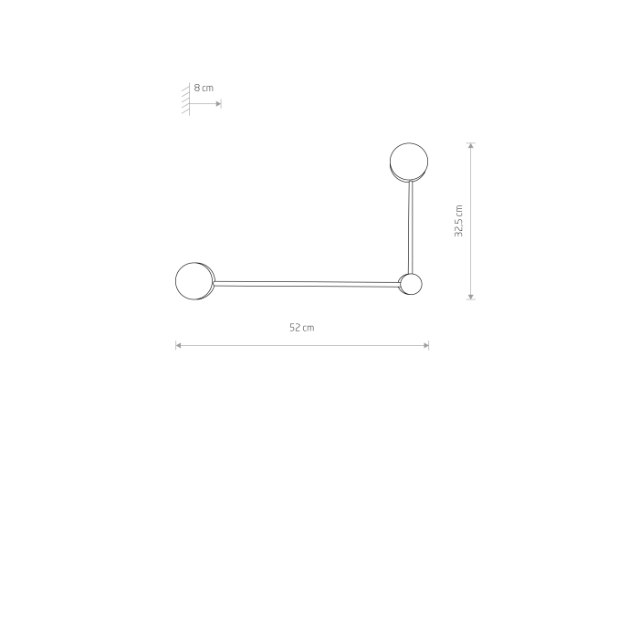 Nowodvorski ORBIT  Ścienna Kinkiet Max moc 8W GX53 Biały 10637