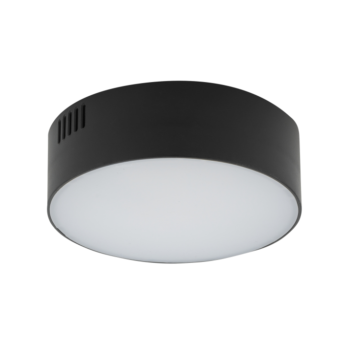 Nowodvorski LID ROUND LED 15W  Sufitowa Plafon Max moc 15W LED 3000K Czarny 10406