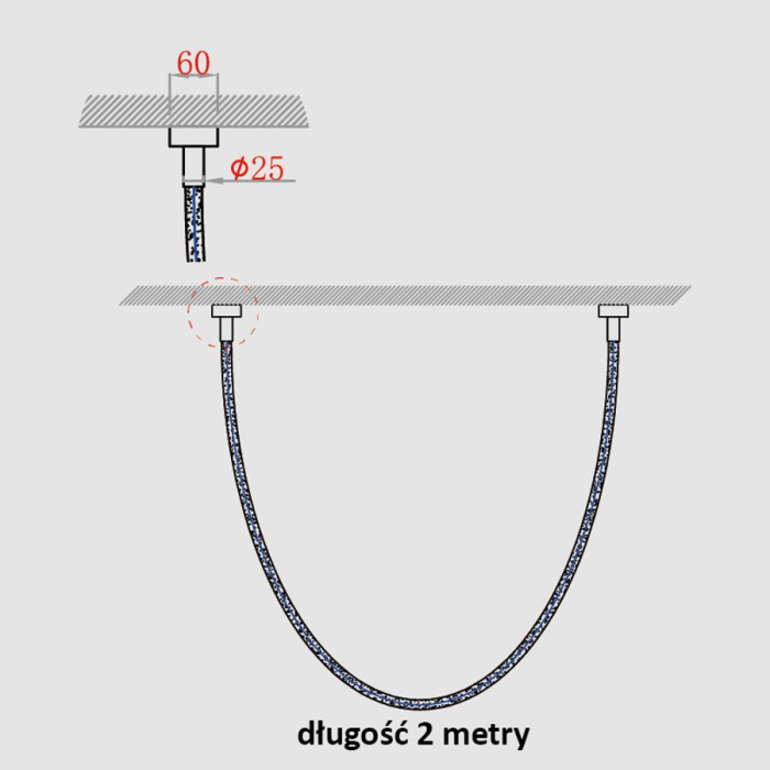 Light Prestige Rope Light 2m CCT Tuya 1xLED LP-642/2M