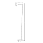 Light Prestige Snow podłogowa czarna 1xGU10 LP-731/1F BK