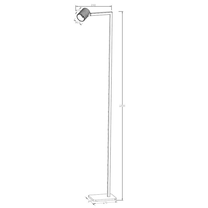 Light Prestige Tokio podłogowa biała 1xGU10 LP-787/1F WH