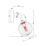 Light Prestige Arette kinkiet 1xG9 LP-133/1W