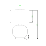 Light Prestige Tamiza biurkowa mała 1xE27 LP-1515/1T small