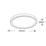 Light Prestige Vegas plafon mały 4000K biały  xLED LP-550/1C S 4WH