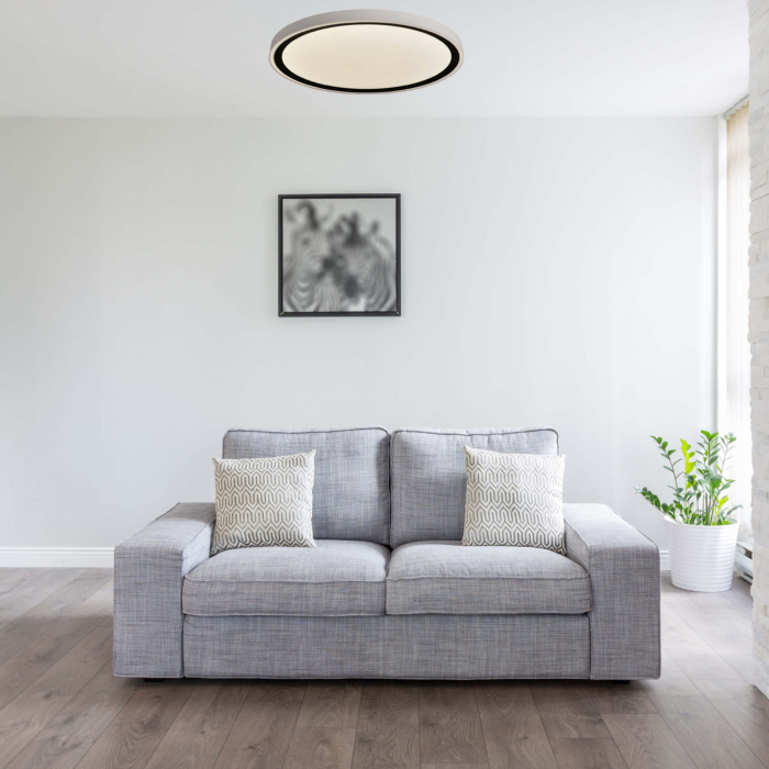 Light Prestige Vegas plafon mały 4000K czarny xLED LP-550/1C S 4BK