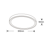 Light Prestige Vegas plafon średni 4000K biały  xLED LP-550/1C M 4WH