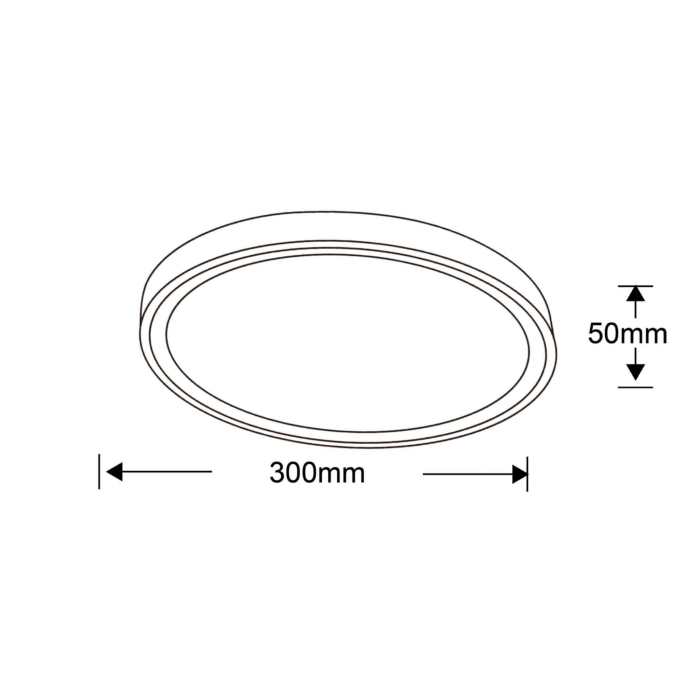 Light Prestige Vegas plafon średni 4000K biały  xLED LP-550/1C M 4WH