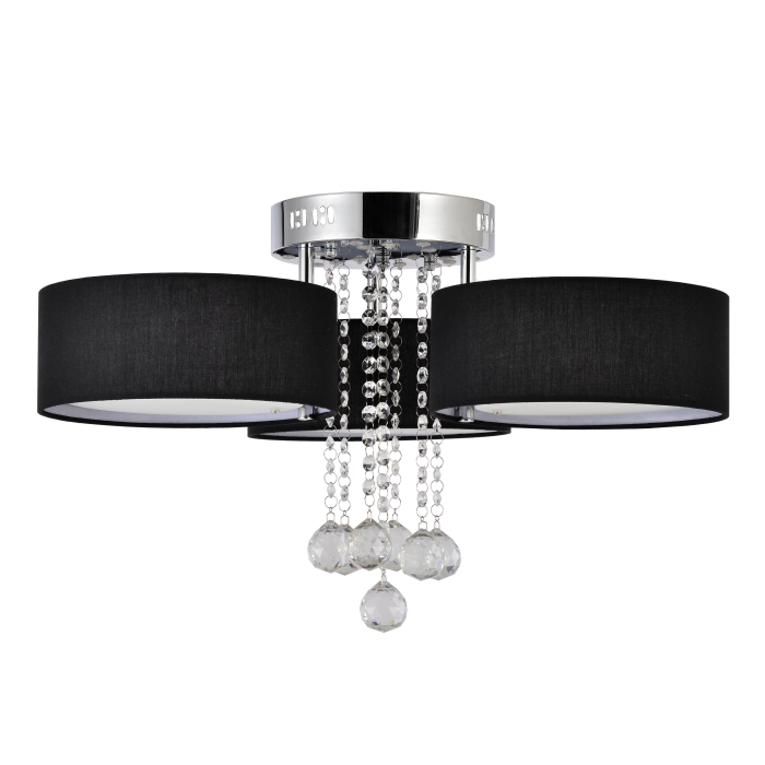 Light Prestige Gambela 3 czarna 3xE27 LP-991/3C BK