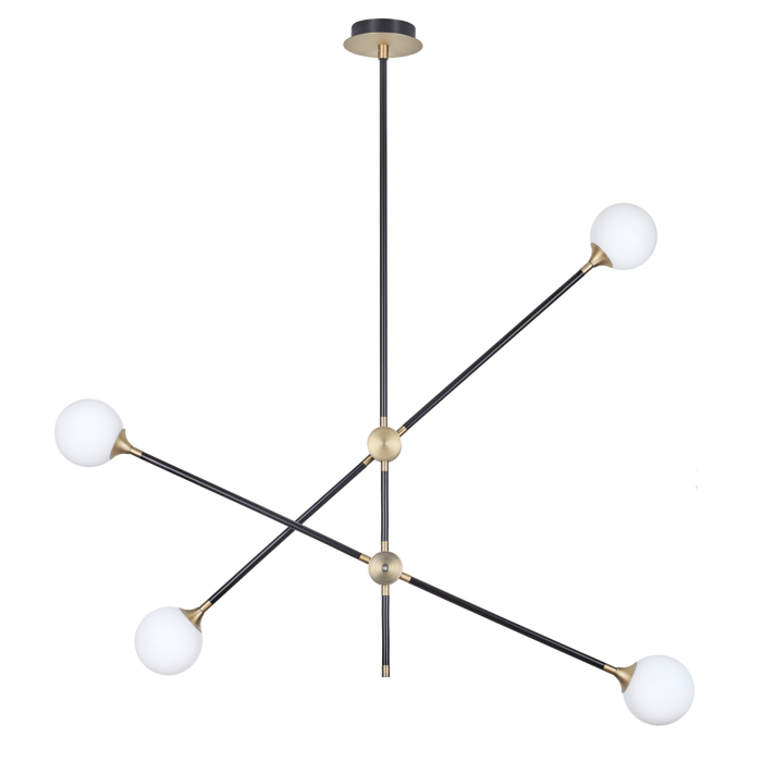 Step into Design Lampa wisząca SPILLO czarno złota 92cm ST-9389P-4