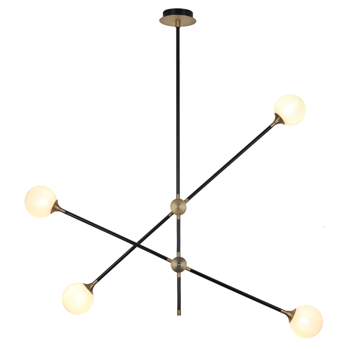 Step into Design Lampa wisząca SPILLO czarno złota 92cm ST-9389P-4