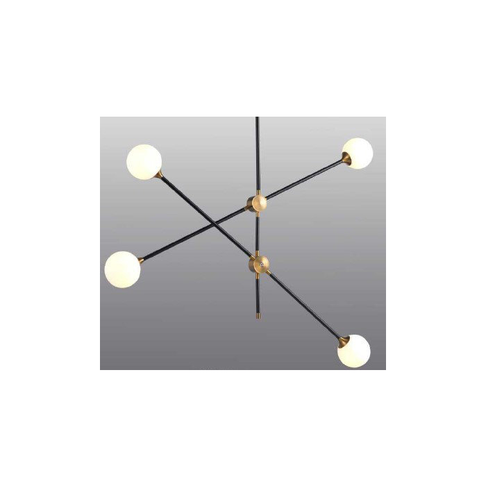Step into Design Lampa wisząca SPILLO czarno złota 92cm ST-9389P-4