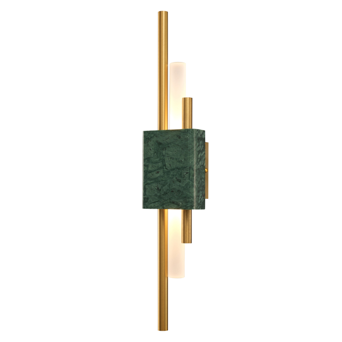 Step into Design Lampa ścienna ELLIE LED marmurowa zielono złota 50cm ST-7007W-GREEN