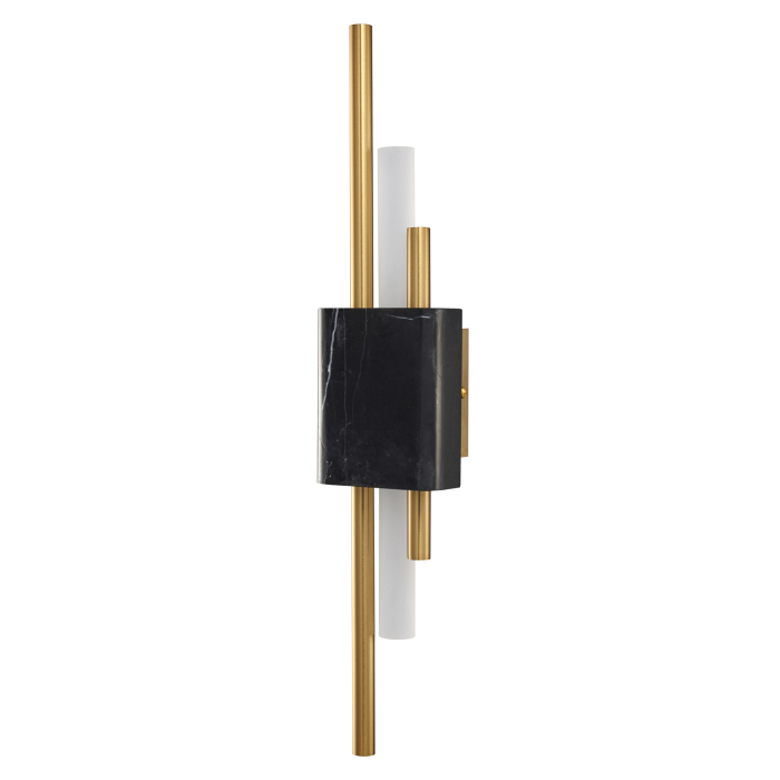 Step into Design Lampa ścienna ELLIE LED marmurowa czarno złota 50cm ST-7007W-BLACK