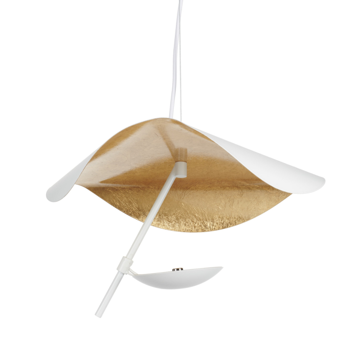 Step into Design Lampa wisząca ENIGMA LED biało złota 40cm ST-8821P-40 WHITE