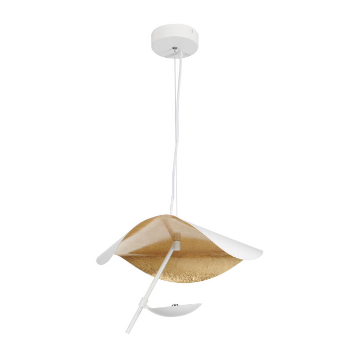 Step into Design Lampa wisząca ENIGMA LED biało złota 40cm ST-8821P-40 WHITE