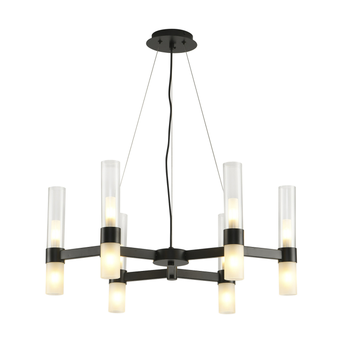Step into Design Lampa wisząca CANDELA-6 czarna 70cm DN1505-6 black