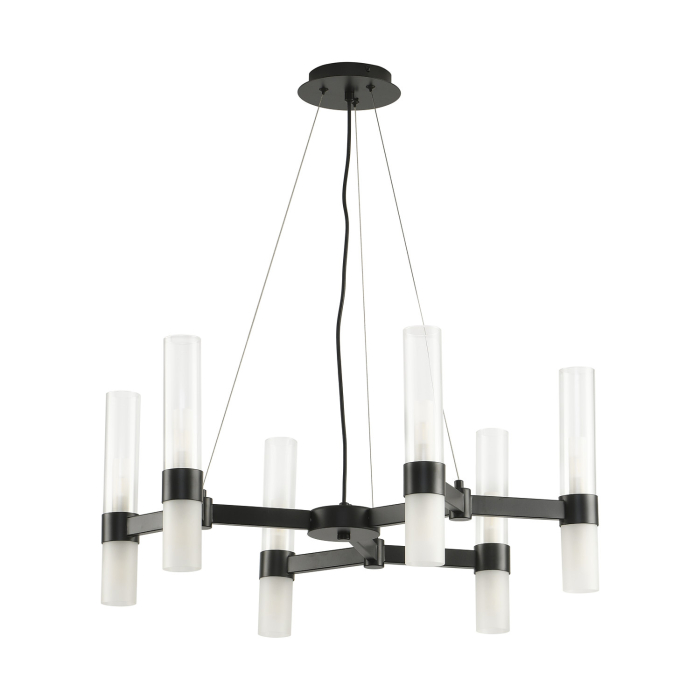 Step into Design Lampa wisząca CANDELA-6 czarna 70cm DN1505-6 black