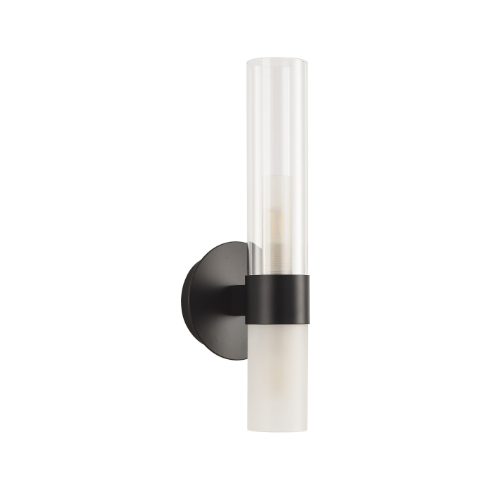 Step into Design Lampa ścienna CANDELA czarna 31cm DN1505-1 black