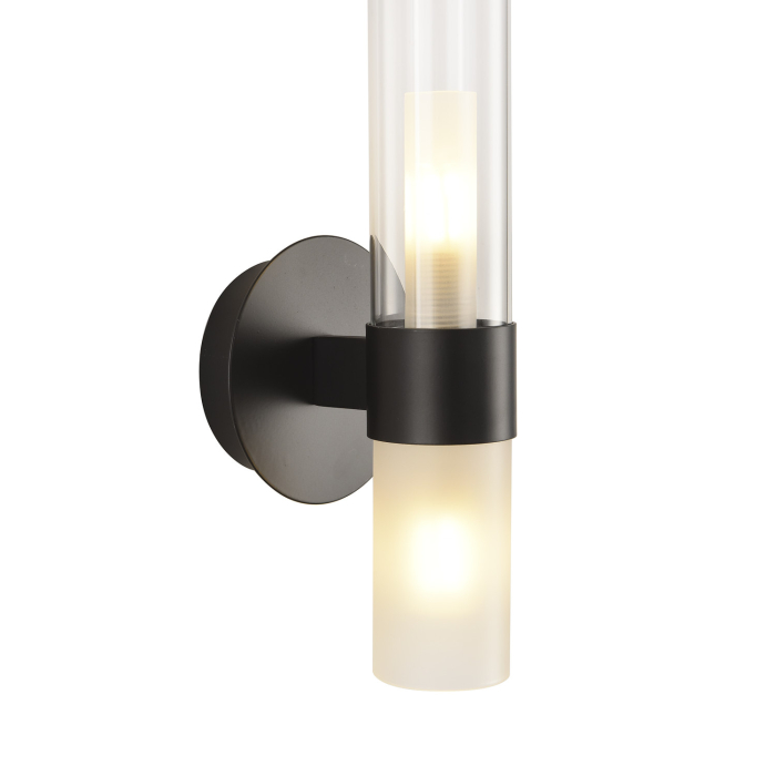 Step into Design Lampa ścienna CANDELA czarna 31cm DN1505-1 black