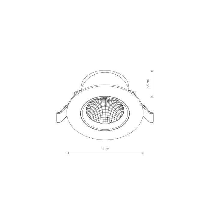 Nowodvorski EGINA LED 10W  Spot Podtynkowa Max moc 10W LED 4000K Biały 10552