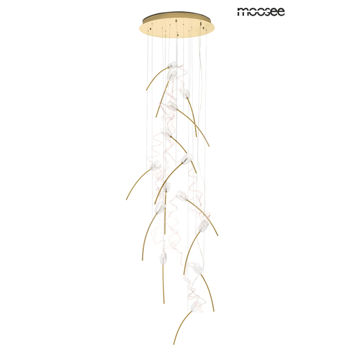 MOOSEE lampa wisząca TULIPPE 14 DISC złota (MSE1501100171)