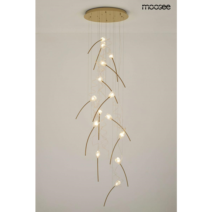 MOOSEE lampa wisząca TULIPPE 14 DISC złota (MSE1501100171)