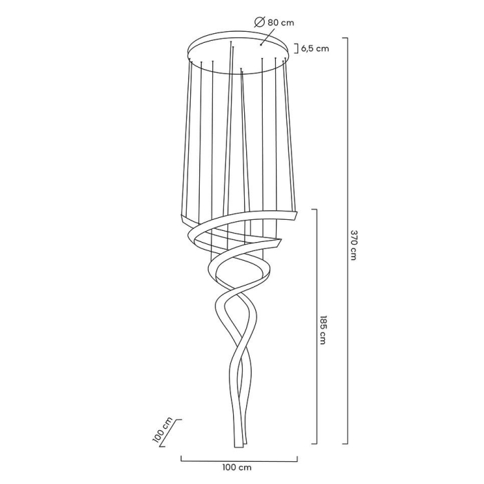 MOOSEE lampa wisząca WAVE CORDON 2B chrom (MSE1501100194)