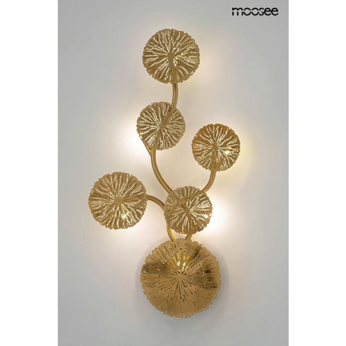 MOOSEE lampa ścienna LIRIO 6 złota (MSE1501100179)