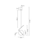 MOOSEE lampa wisząca ECHO złota (MSE1501100166)