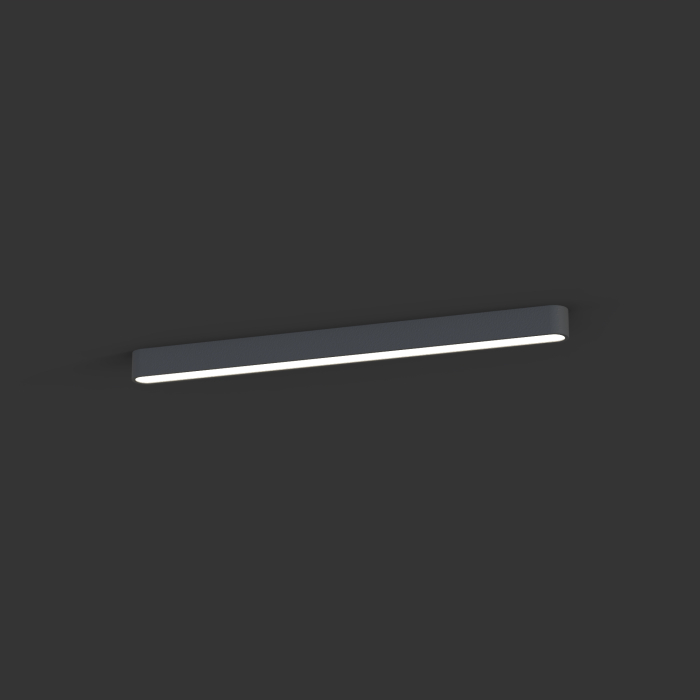 Nowodvorski SOFT CEILING LED 90X6  Sufitowa Plafon Max moc 16W LED TUBE T8 Grafitowy 7533