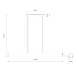 Nowodvorski CL Q LED PRO Wisząca LED Max moc 31W LED 3000K Czarny 8254