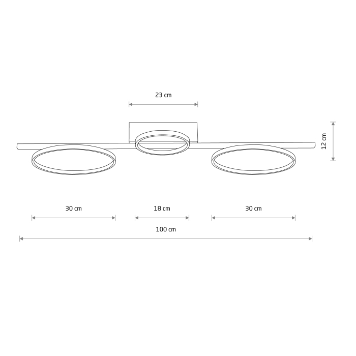 Nowodvorski CIRCOLO LED  Sufitowa Plafon Max moc 33W LED 4000K Czarny 10866