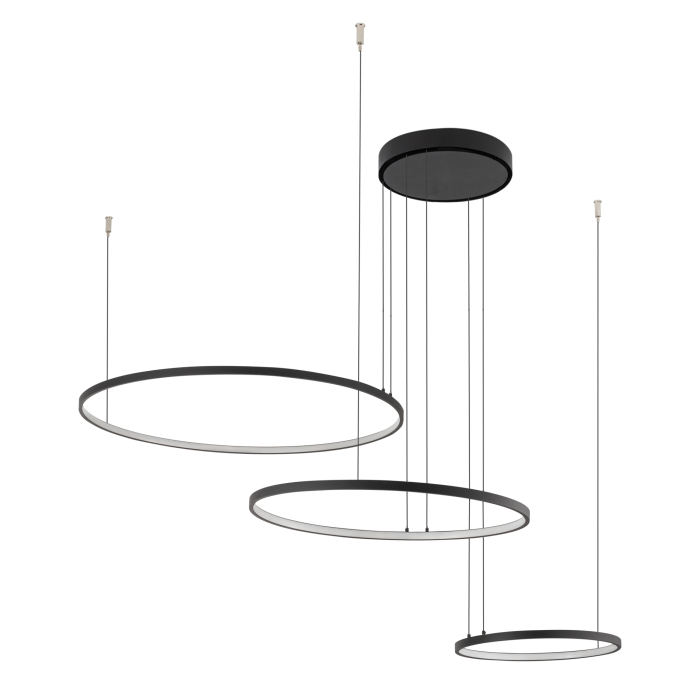 Nowodvorski CIRCOLO LED  Sufitowa Wisząca Max moc 45W LED 4000K Czarny 10867