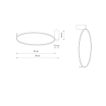 Nowodvorski CIRCOLO LED S  Sufitowa Plafon Max moc 18W LED 3000K Czarny 10928