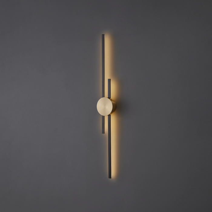 Step into Design Lampa ścienna CENTRO czarna 92cm ST-B3327-M