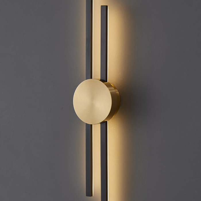 Step into Design Lampa ścienna CENTRO czarna 122cm ST-B3327-L