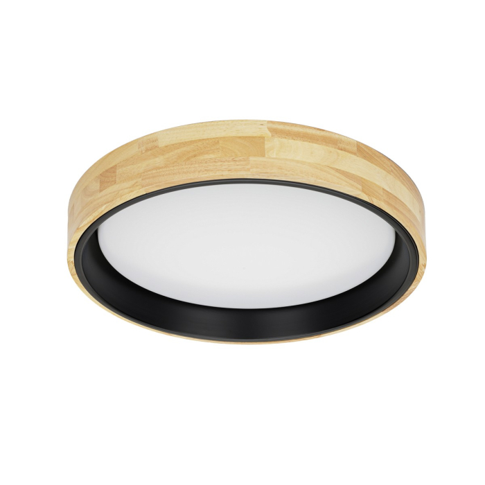 Italux Campelo Plafon Drewniany, czarny 1xLED 25W 4000K PLF-4350-25W-WD-BK-4K