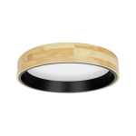 Italux Campelo Plafon Drewniany, czarny 1xLED 25W 4000K PLF-4350-25W-WD-BK-4K