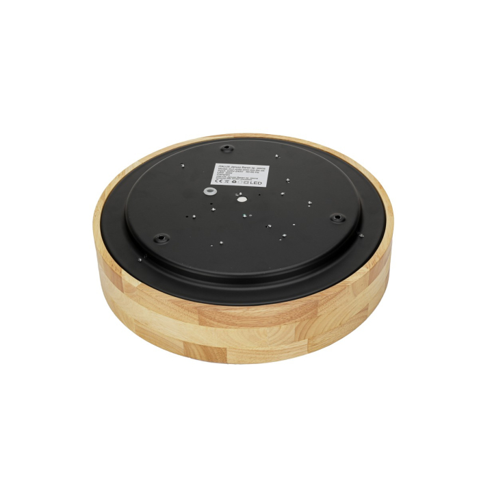 Italux Campelo Plafon Drewniany, czarny 1xLED 20W 4000K PLF-4350-20W-WD-BK-4K