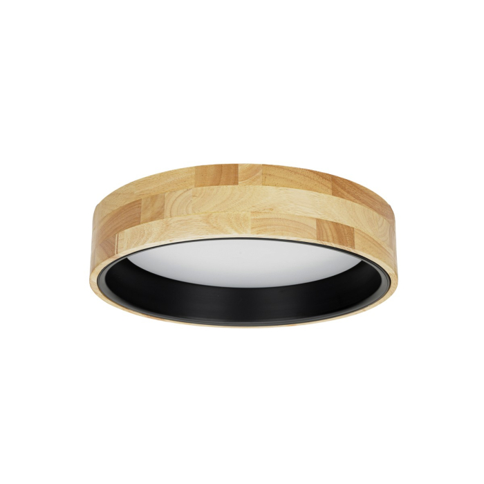 Italux Campelo Plafon Drewniany, czarny 1xLED 20W 4000K PLF-4350-20W-WD-BK-4K