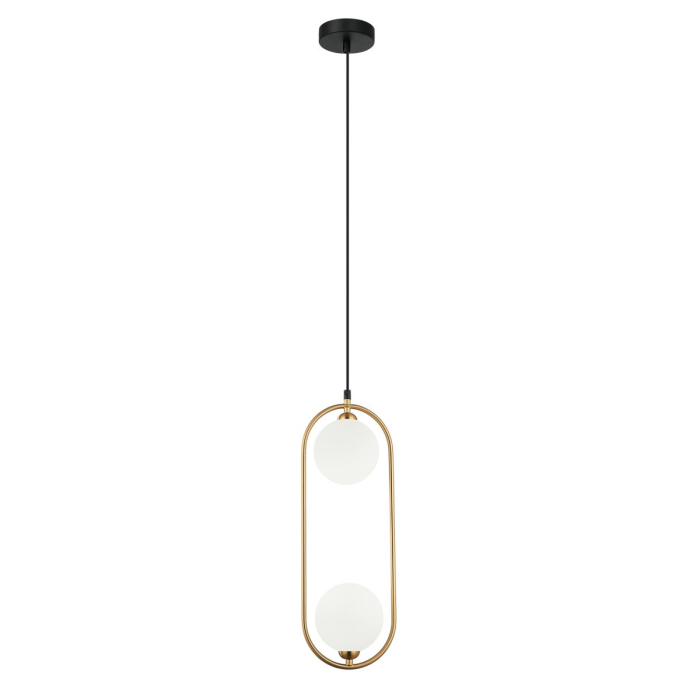 Italux Lupus Wisząca Brąz antyczny, biały 2xG9 25W PND-3965-2-BRO