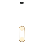 Italux Lupus Wisząca Brąz antyczny, biały 2xG9 25W PND-3965-2-BRO