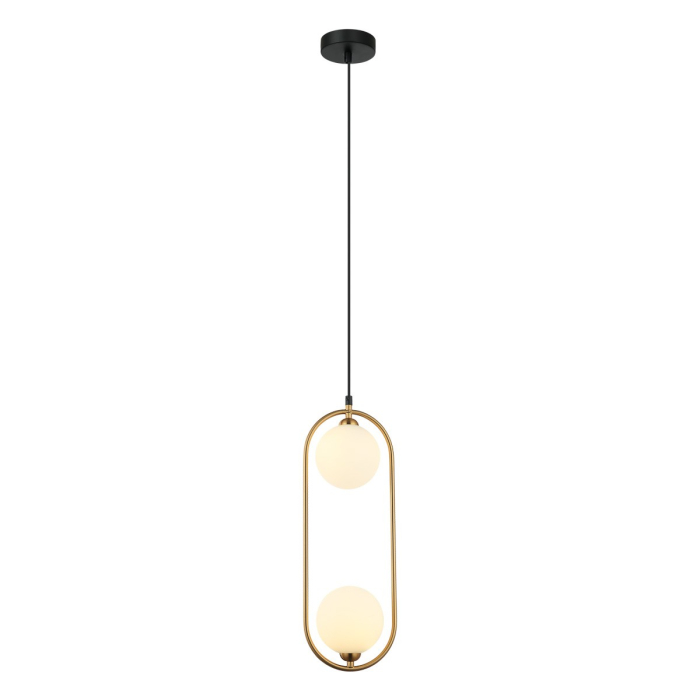 Italux Lupus Wisząca Brąz antyczny, biały 2xG9 25W PND-3965-2-BRO