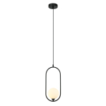 Italux Lupus Wisząca Czarny, biały 1xG9 25W PND-3965-1-BK