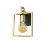 Italux Primero Kinkiet Złoty, czarny mat 1xE27 60W WL-44003-1-BK-GD